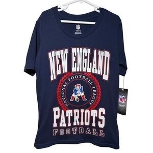 NFL New England Patriots Football Kids T-Shirt Size Small Navy Blue NWT